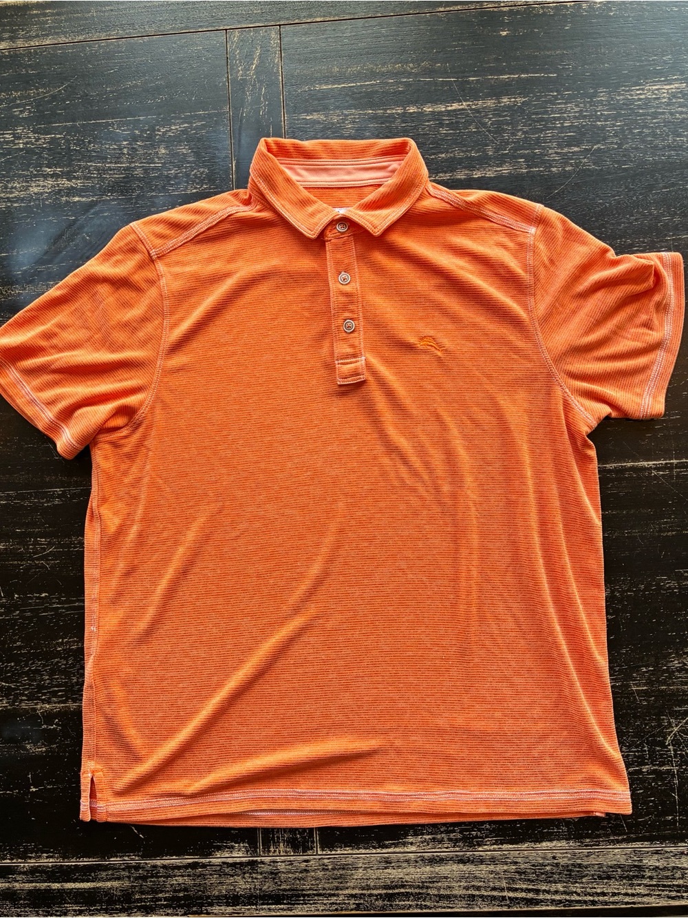 Tommy Bahama Orange Short-Sleeve Polo size M